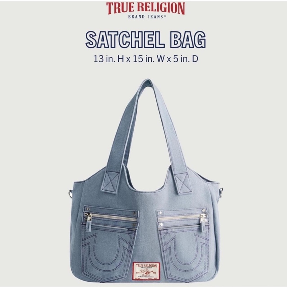 True Religion Denim Satchel Bag BRAND NEW WITH TAGS